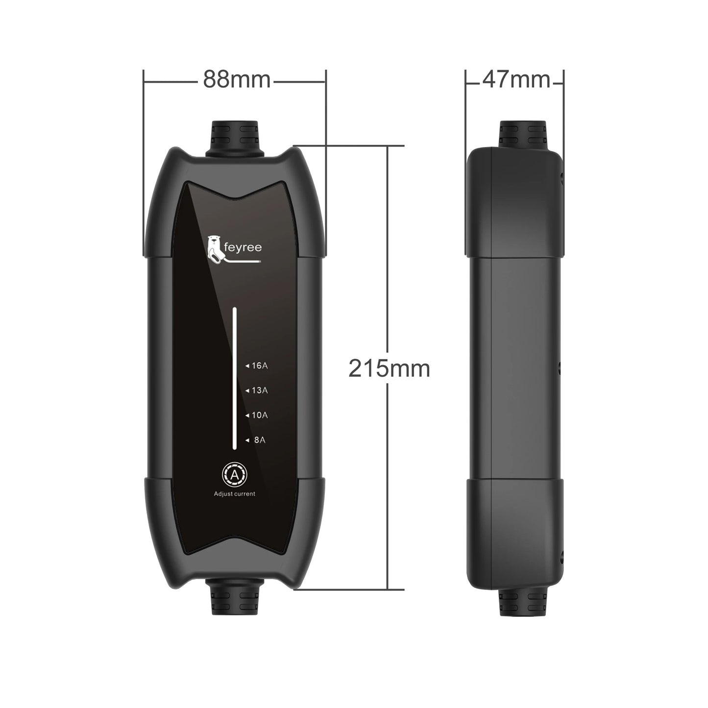 feyree Type2 3.5KW 16A 1Phase EV Charger Portable Charging Box Current Adjustable 5m Cable Charging Station for Electric Vehicle