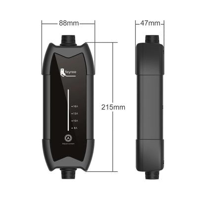 feyree Type2 3.5KW 16A 1Phase EV Charger Portable Charging Box Current Adjustable 5m Cable Charging Station for Electric Vehicle