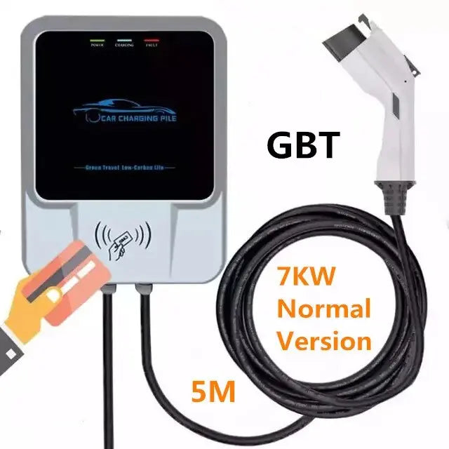 GBT EV Charger 7KW/11KW/22KW 1/3Phase 5M Adjustable Electric Vehicle Charging Station Wallbox EV Car Charger - 54Grid - Renewable Energy Store