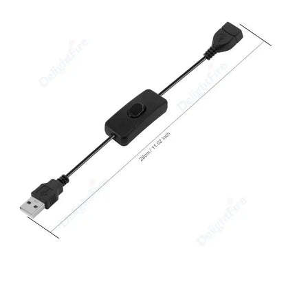Light Switch ON/OFF DC Power Extension Cable 5V 12V 3A Connector by 54Grid - Renewable Energy Store
