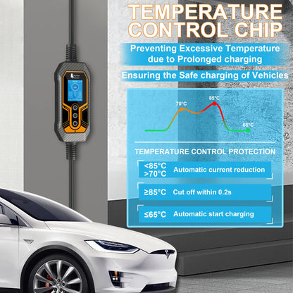 feyree 11kW Type2 16A 3Phase Portable EV Charger Wi-Fi APP Bluetooth Version EVSE Charging Cable 5m CEE Plug for Electric Car