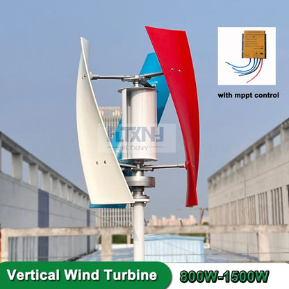 Wind Generator 1500w Inner Air Duct 1000w Small Free Energy Wind Turbine Power Permanent Maglev 12v 24v With MPPT Controller - 54Grid - Renewable Energy Store