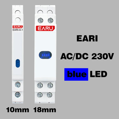 10/18mm Rail Indicator Light AC DC 220V 230V LED Dual Color