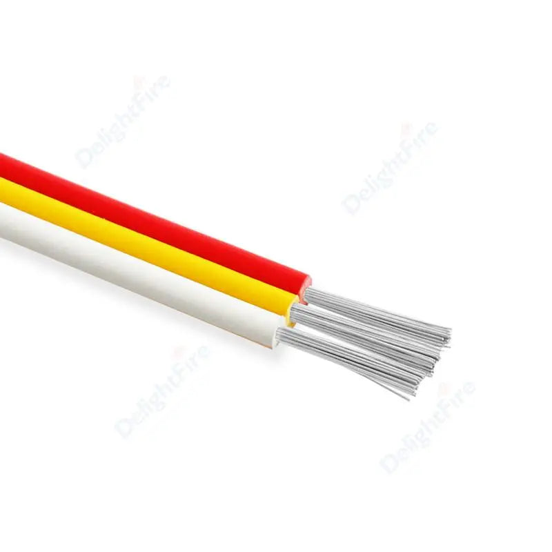 3Pin 12V Electronic Cable Tinned Copper 22 20 18 AWG PVC Wire for WS2811 WS2812B LED Strips by 54Grid - Renewable Energy Store