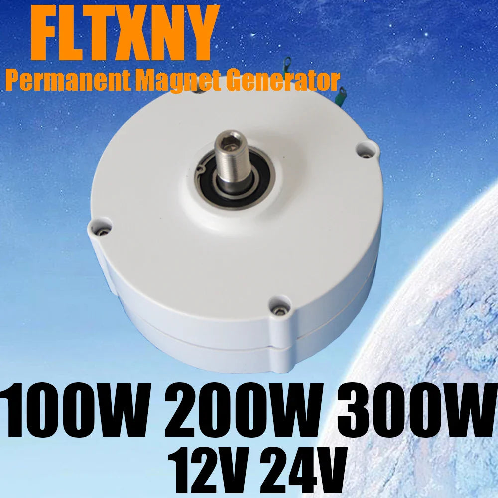Wind Generators 100W 200W 300W 12V 24V 3 Phase Gearless Permanent Magnet AC Alternators For Wind Water Turbine For Home Use by 54Grid - Renewable Energy Store