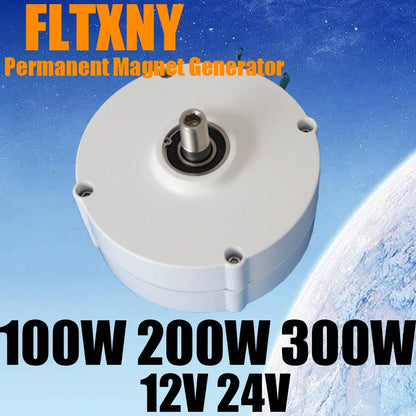 Wind Generators 100W 200W 300W 12V 24V 3 Phase Gearless Permanent Magnet AC Alternators For Wind Water Turbine For Home Use by 54Grid - Renewable Energy Store