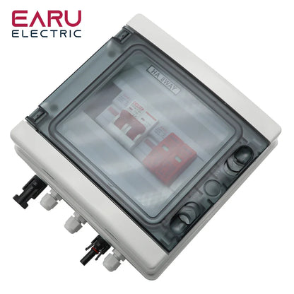 500V 1 Input 1 Output Solar photovoltaic PV Combiner Box With Lightning Protection DC Fuse MCB SPD Waterproof Box IP65 by 54Grid - Renewable Energy Store