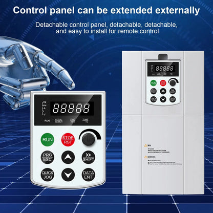 VFD Inverter 380V Three Phase Output 7.5KW/11KW Frequency Converter AC Drive - 54Grid - Renewable Energy Store