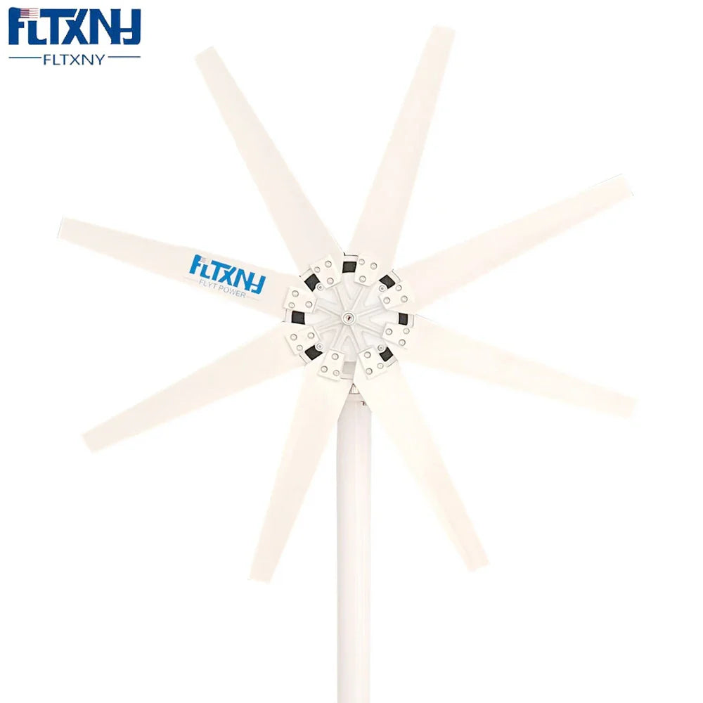FLTXNY 1000W 12V 24V 48V 8 Blades Free Energy For Home 1KW Wind Turbine Generator With Controller by 54Grid - Renewable Energy Store