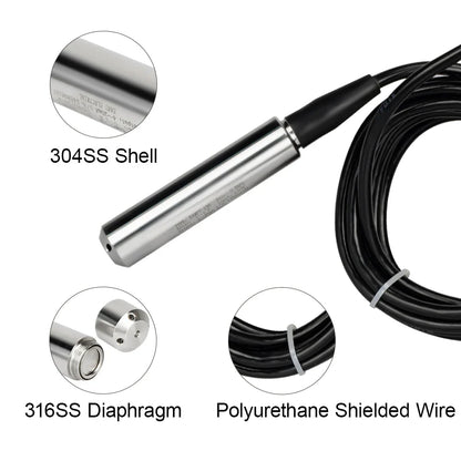 4-20mA Waterproof Integral Level Transmitter Controller Input Liquid Oil Water Level Sensor Controller Float Switch Mount Box