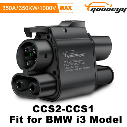 GUWIEYG CCS2 to CCS1 Adapter 500A 500kW From CCS2 to CCS1 DC+AC Electric Vehicle Charger DC 1000V Fast Ev Charging Adapter