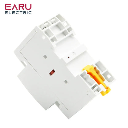 2P AC 110V 220V 50/60Hz 16A 20A 25A 32A 50A 40A 63A Din Rail Household Modular Contactor Switch Controller DIY Smart Home Hotel