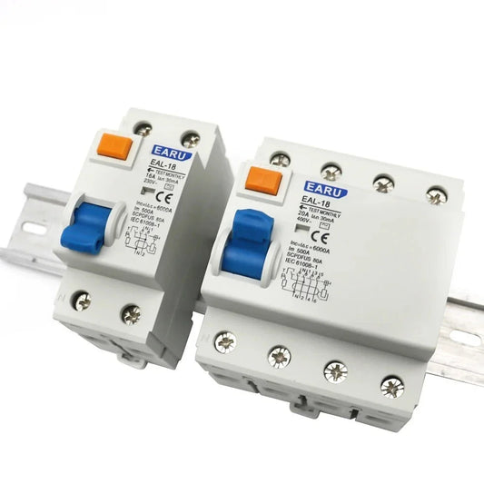 2P 4P 10/30/100/300mA Type AC RCCB RCD ELCB Electromagnetic Residual Current Circuit Breaker Differential Breaker Safety Switch by 54Grid - Renewable Energy Store