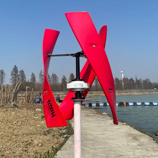 Home Vertical Axis Wind Turbine Generator 800W 1000W 1500W 12V 24V 48V with MPPT Controller 1KW 2KW 96V Upright Windmill - 54Grid - Renewable Energy Store