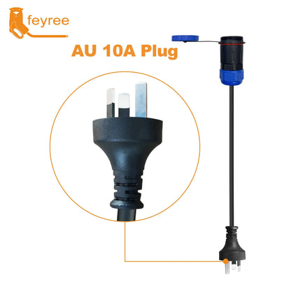 Feyree 7kW Portable EV Charger Replaceable Power Side Plugs Compatible with Multi-Country Charging Standard for Universal Use