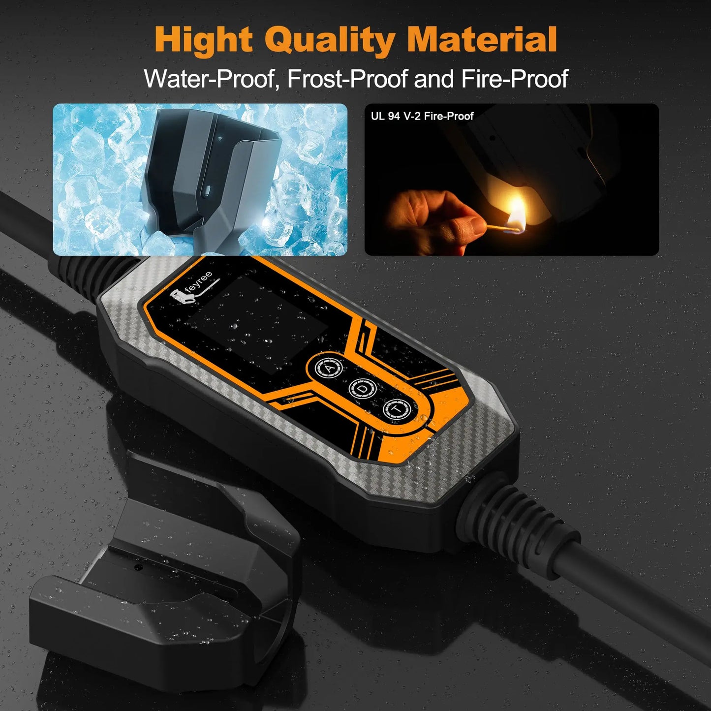 feyree EV Charger Holder High Strength Hook Easy Install Fixed Wall Mount for Portable EV Charger 7KW 11KW EVSE by 54Grid - Renewable Energy Store