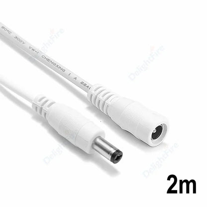 5.5mm 2.1mm DC Extension Cord 22AWG 3A for CCTV LED Lights by 54Grid - Renewable Energy Store