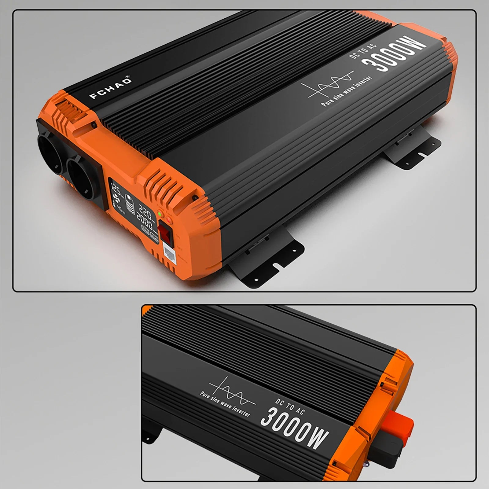 Pure Sine Wave Inverter 1200 - 3000 W DC 12/24/48V To AC 220/240V 50HZ - 54Grid - Renewable Energy Store