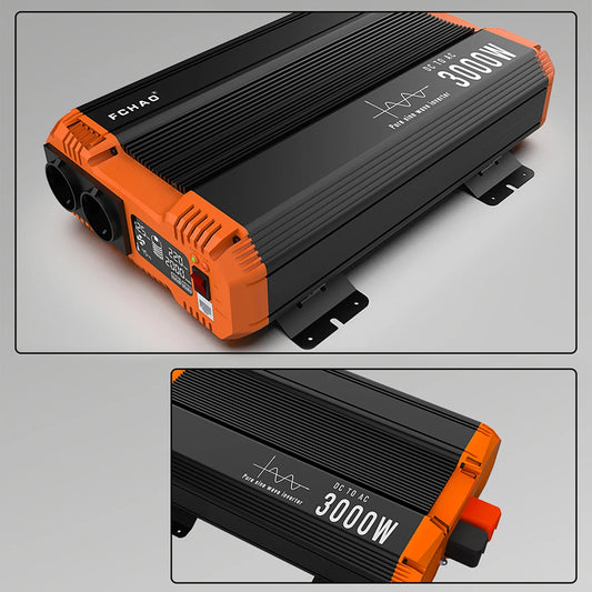 Pure Sine Wave Inverter 1200 - 3000 W DC 12/24/48V To AC 220/240V 50HZ - 54Grid - Renewable Energy Store