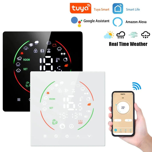 Tuya WiFi Smart Thermostat Electric Floor Heating TRV Water Gas Boiler Temperature Voice Remote Controller for Google Home Alexa by 54Grid - Renewable Energy Store