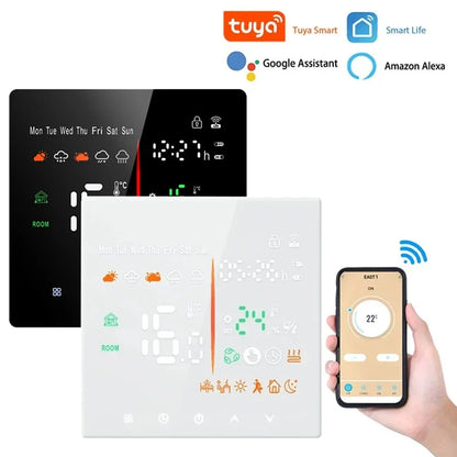 Tuya WiFi Smart Thermostat Electric Floor Heating TRV Water Gas Boiler Temperature Voice Remote Controller for Google Home Alexa by 54Grid - Renewable Energy Store