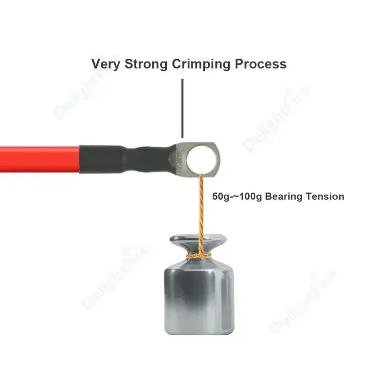 6AWG 16mm2 Inverter Silicone Wire Red Black with M6 M8 M10 Lugs by 54Grid - Renewable Energy Store