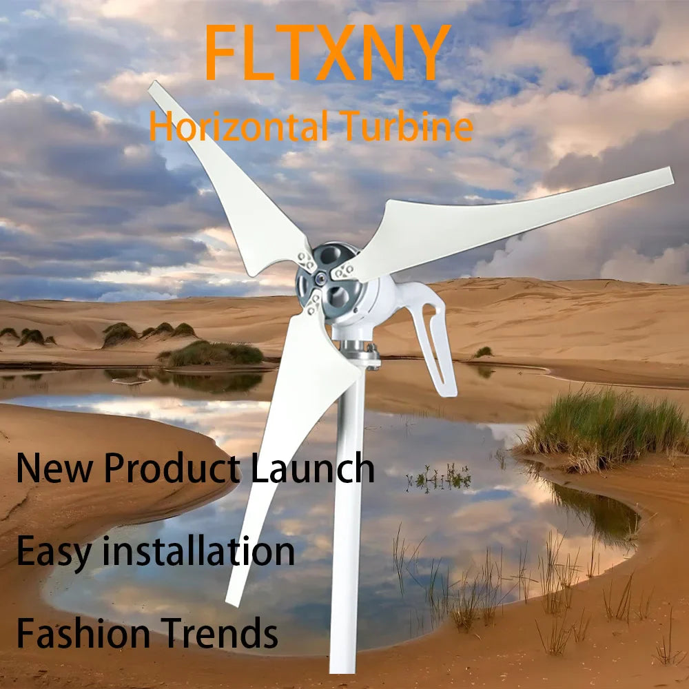 Wind Turbine Generator 3000W 50000W 12V 24V 48V 220V DC 6 Blades With MPPT Controller System Portable Windmills Renewable Energy by 54Grid - Renewable Energy Store