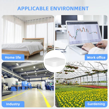 Tuya WiFi Smart Air Housekeeper PM2.5 Formaldehyde VOC CO2 Temperature Humidity 6 In 1 Smart Air Box Sensor Automation Alarm by 54Grid - Renewable Energy Store