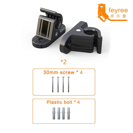 feyree Type 1 j1772 Type 2 Universal Bracket Clamp Fixed Clip Screw Mount Holder Stand 2pcs for Portable EV Charger Electric Car