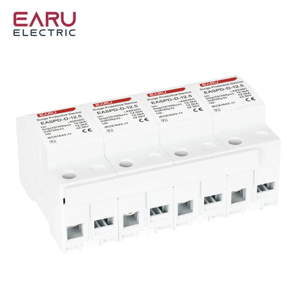 T1 Power Surge Protective Device SPD Arrester Low Voltage House 2P 3P 4P Surge Voltage Protection AC 420V 12.5KA 15KA 25KA