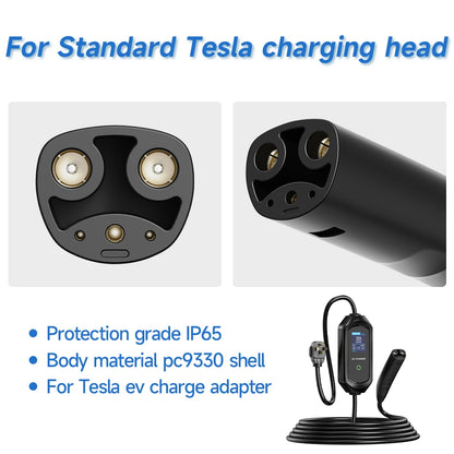 AFYEEV 16A/32A Portable EV Charger For Tesla EVSE Charging Box EU US CEE Plug Electric Car Charger For Tesla Model X/Y/S/3