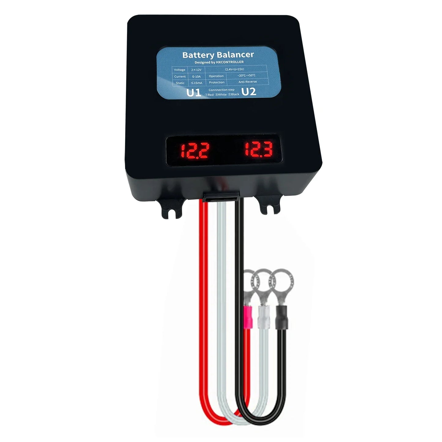 24V Solar System Battery Voltage Equalizer Balancer for 2X 12V Batteries by 54Grid - Renewable Energy Store