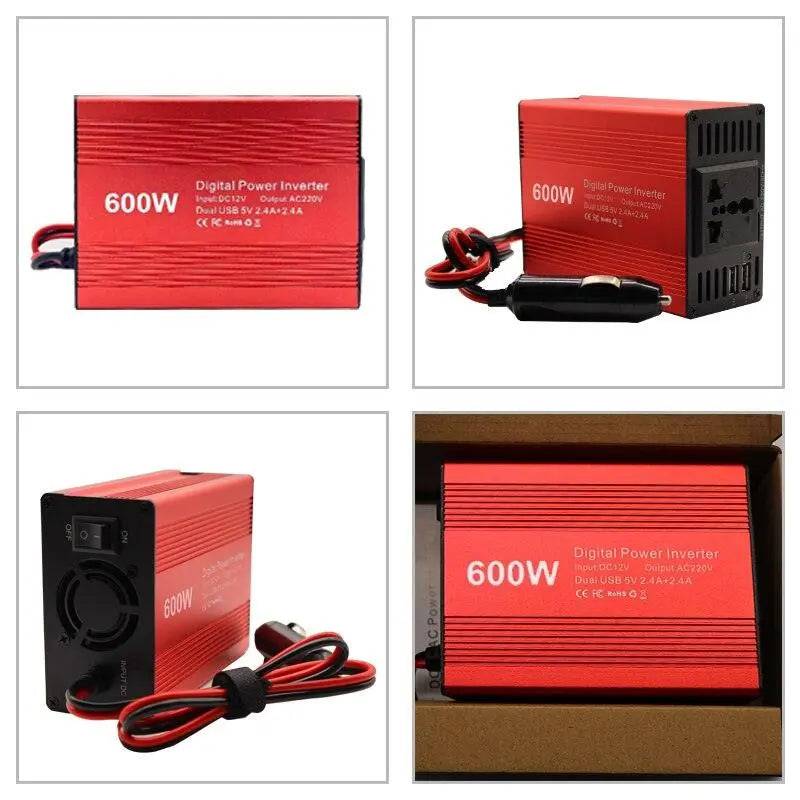 Power Converter Modified Sine Wave Universal Socket  12V /  220V / 600W - 54Grid - Renewable Energy Store