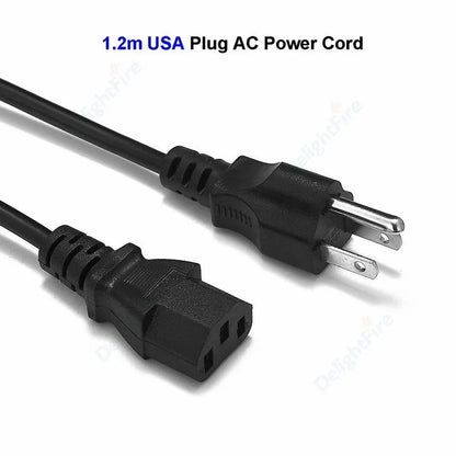 3 Prong US Plug Power Cable 1.2m 1.5m C13 C5 Cloverleaf Cord by 54Grid - Renewable Energy Store