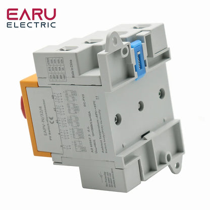 Din Rail Solar PV DC 4P 32A 1000V Rotating Handle Isolator Rotary Switch Disconnector For Solar distribution box by 54Grid - Renewable Energy Store