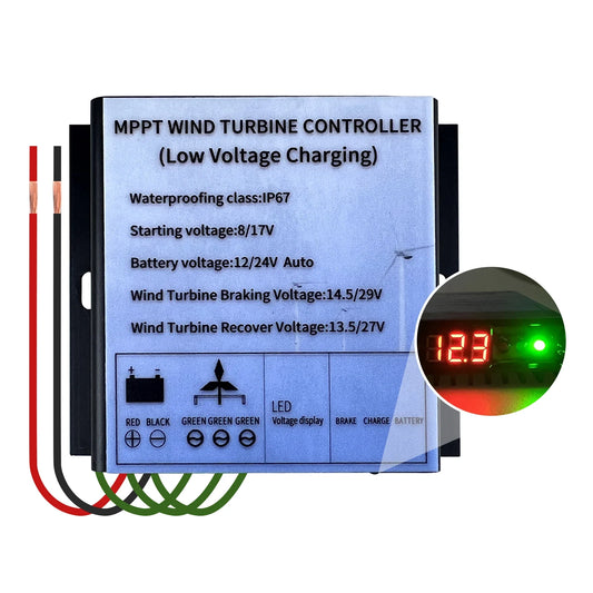 12V 24V 48V MPPT 600W 800W Low Wind Speed Charge Controller by 54Grid - Renewable Energy Store