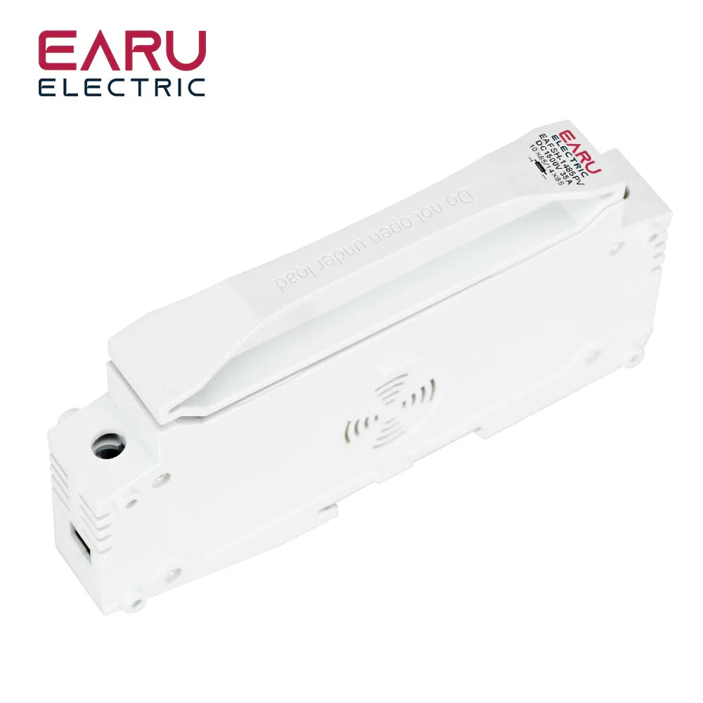 Din Rail Solar Fuses DC 1000V 1500V PV Photovoltaic 20A 25A 30A Fuse Holder Base for Solar System Short Circuit Protection gPV