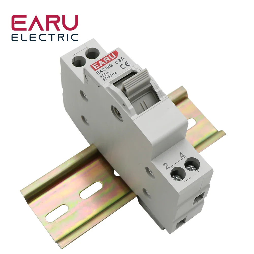 1P 40A 63A MTS Dual Power Manual Transfer Interlock Circuit Breaker Din Rail Isolating Discounnecting Switch by 54Grid - Renewable Energy Store