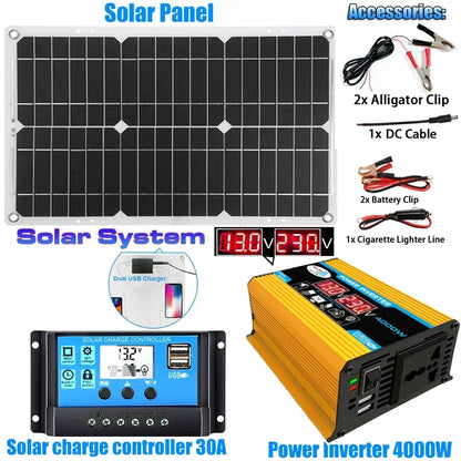 12V to 110V/220V Solar Panel System 4000W Inverter Kit by 54Grid - Renewable Energy Store