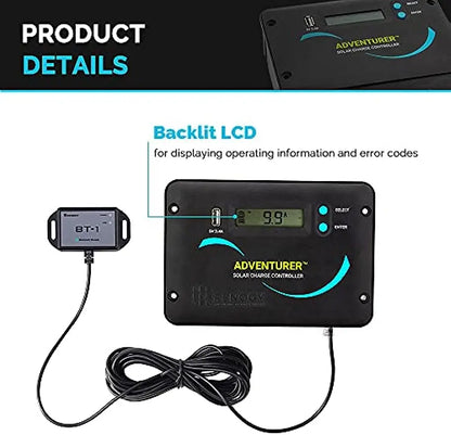 400W 12V Solar Kit with 30A PWM Charge Controller+ Mounting Brackets+Solar Connectors by 54Grid - Renewable Energy Store