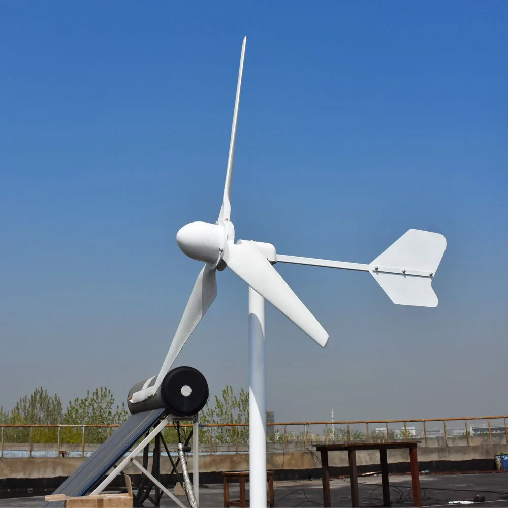 CE 20000W New Energy Horizontal Wind Turbine Generator Free MPPT Controller 48v 96v 220v 3 Blades Small Windmill by 54Grid - Renewable Energy Store