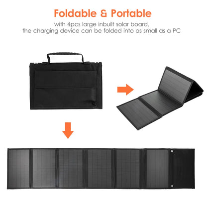 Solar Panel Portable Folding 1000W Bag USB+DC Output Solar Charger Outdoor Power Supply - 54Grid - Renewable Energy Store