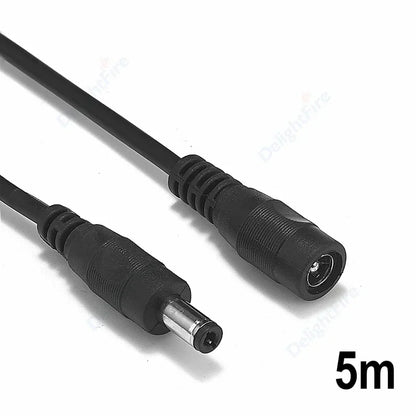 5.5mm 2.1mm DC Extension Cord 22AWG 3A for CCTV LED Lights by 54Grid - Renewable Energy Store