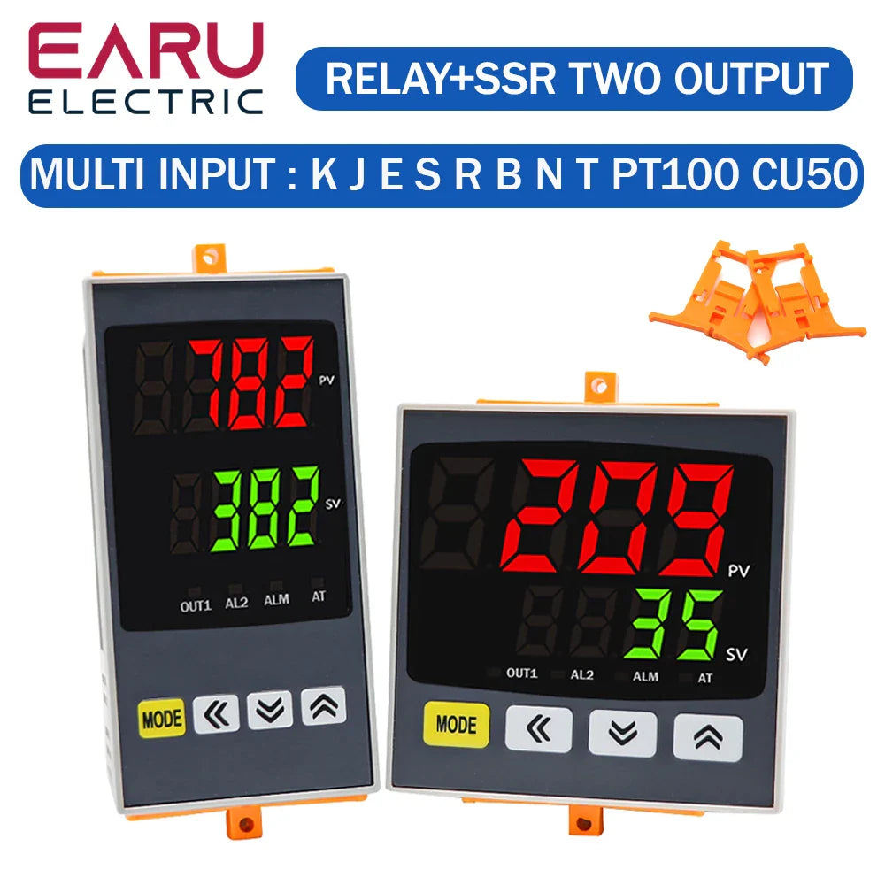 New Intelligen Digital PID Thermostat SSR Relay Output Universal Input Heating Cool Temperature Controller Regulator 110V 220VAC by 54Grid - Renewable Energy Store