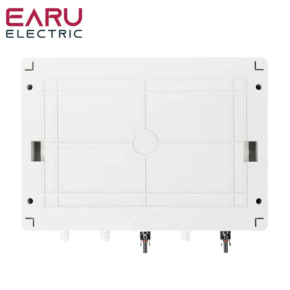 DC 1000V 2 Input 2 Output Solar Photovoltaic PV Combiner Box With Surge Lightning Protection DC Fuse MCB SPD Waterproof Box IP65