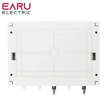 DC 1000V 2 Input 2 Output Solar Photovoltaic PV Combiner Box With Surge Lightning Protection DC Fuse MCB SPD Waterproof Box IP65