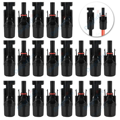 Solar Connectors 30A 1000V Male Female Plug IP67 Waterproof Terminal by 54Grid - Renewable Energy Store