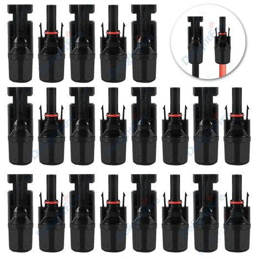 Solar Connectors 30A 1000V Male Female Plug IP67 Waterproof Terminal by 54Grid - Renewable Energy Store