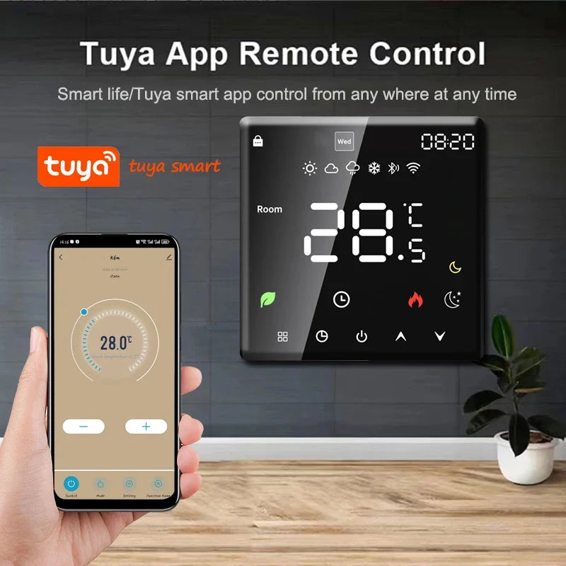 Tuya WiFi Smart Thermostat Electric Floor Heating TRV Water Gas Boiler Temperature Voice Remote Controller for Google Home Alexa by 54Grid - Renewable Energy Store