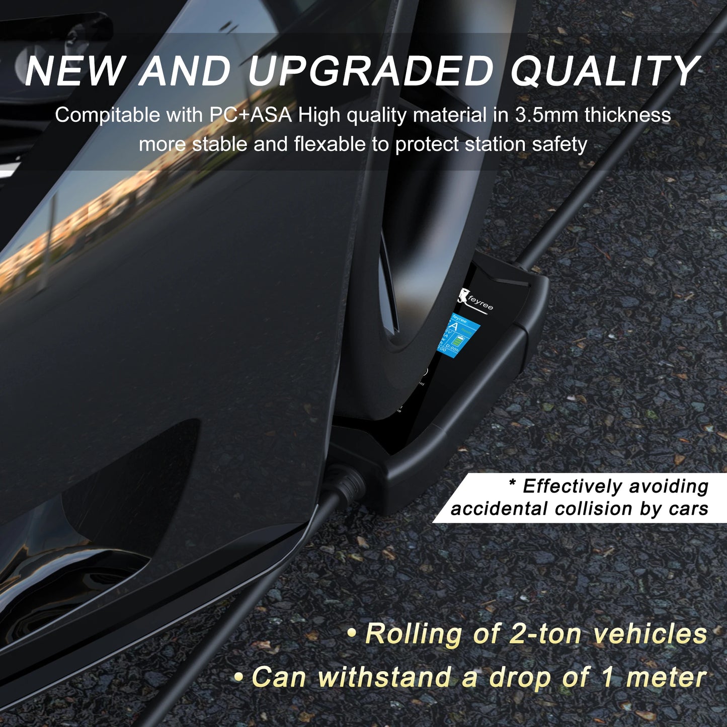 feyree Type2 16A 3.5kW EV Charger Portable Charging Box 5M Cable GBT Socket Type1 J1772 Adapter for Electric Vehicle Car Charger